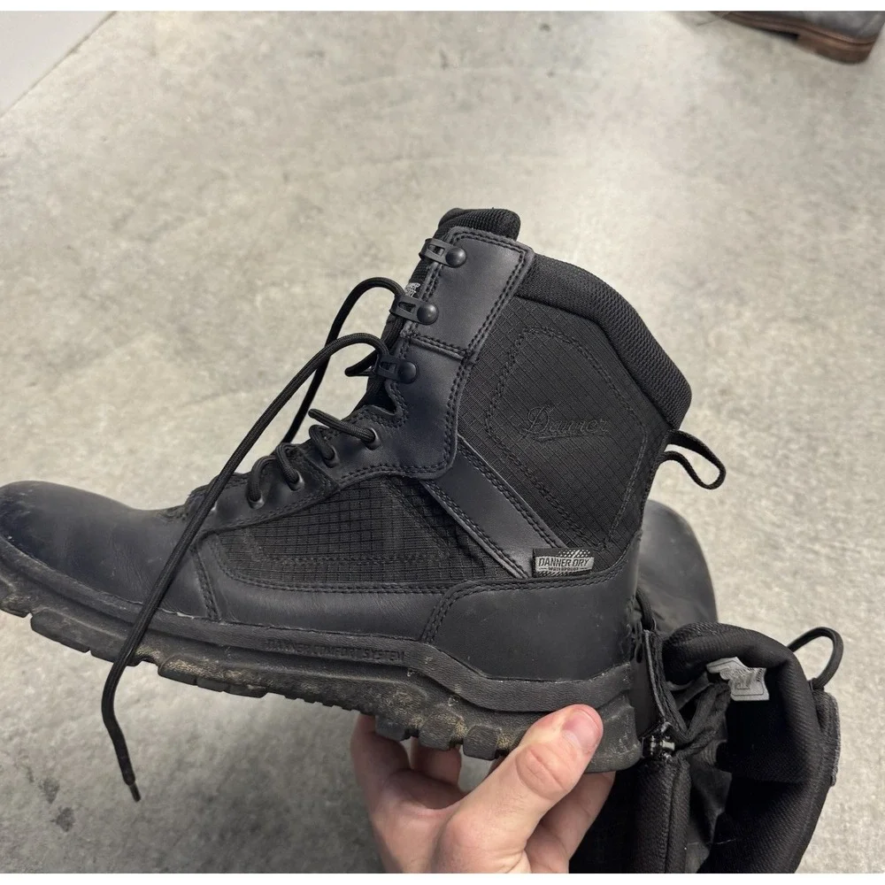 DANNER DCS LOOKOUT Tactical Boot Side Zip Black Waterproof Boot 23824 Size 12